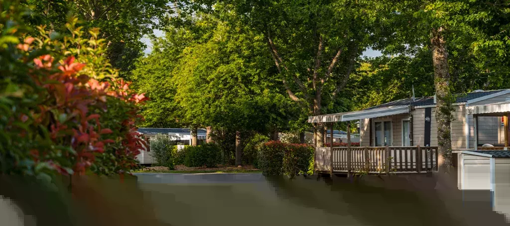 Mobil homes au camping de la Réserve